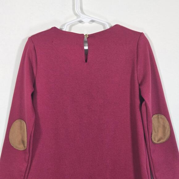 Hope & Henry Quilted Ponte Burgandy Riding Dress. Size 7. - Picture 7 of 8